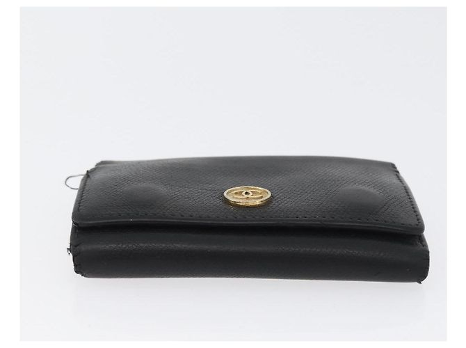 Estojo para chaves CHANEL em couro preto CC Auth 172555 - vista 7