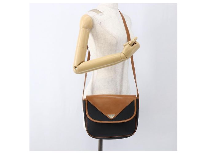 Borsa a Spalla SAINT LAURENT PVC Nero Oro Auth fm5208 D'oro - vista 22
