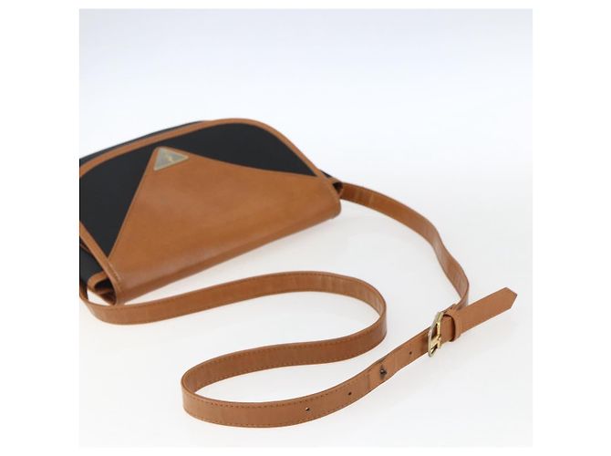 Borsa a Spalla SAINT LAURENT PVC Nero Oro Auth fm5208 D'oro - vista 7