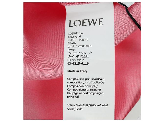 LOEWE - Polo Studio Ghibli Il Castello Errante Seta Rossa Auth 166935SM Rosso - vista 14