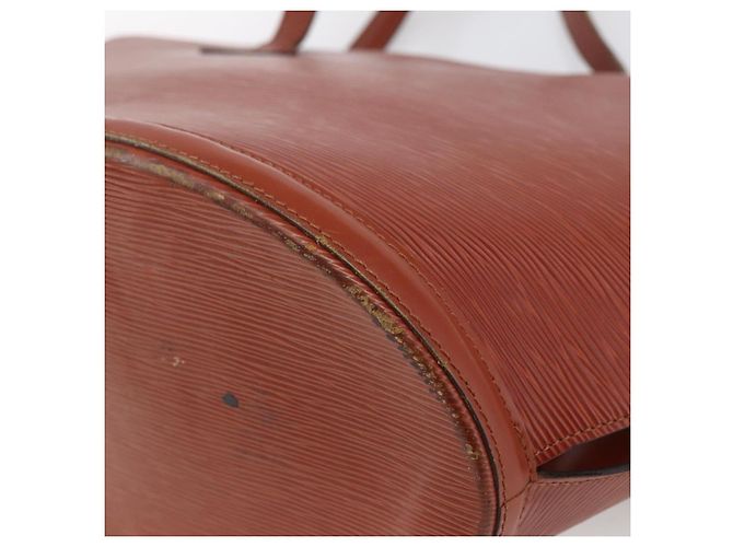 LOUIS VUITTON Borsa da Shopping Epi Saint Jacques Marrone M52263 LV Auth LNZ054 - vista 15