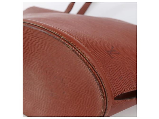 LOUIS VUITTON Borsa da Shopping Epi Saint Jacques Marrone M52263 LV Auth LNZ054 - vista 9