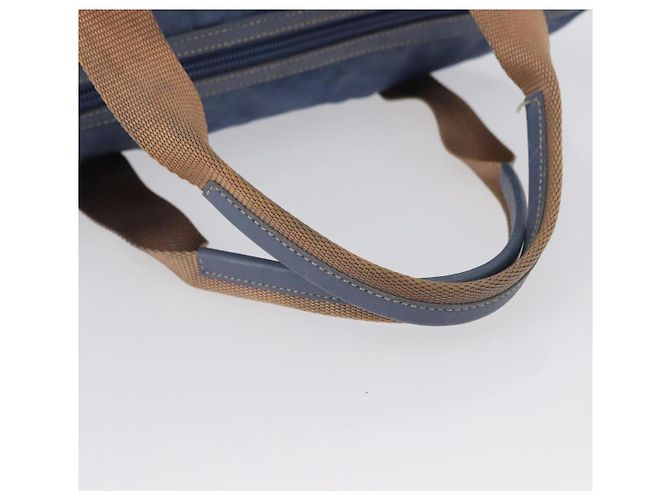 PRADA Borsa a mano in nylon blu argento Auth mr2051 - vista 7