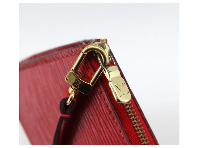 LOUIS VUITTON Pochette Accessoires Epi Rossa M52947 Auth LV LNZ360 Rosso - vista 10
