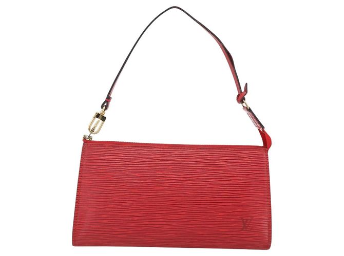 LOUIS VUITTON Pochette Accessoires Epi Rossa M52947 Auth LV LNZ360 Rosso - vista 13
