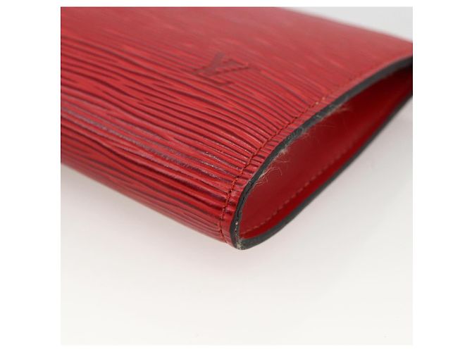 LOUIS VUITTON Pochette Accessoires Epi Rossa M52947 Auth LV LNZ360 Rosso - vista 14