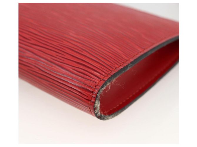 LOUIS VUITTON Pochette Accessoires Epi Rossa M52947 Auth LV LNZ360 Rosso - vista 15