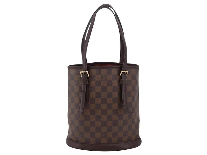 LOUIS VUITTON Borsa a Spalla Damier Ebene Marais N42240 Auth LV ka2686 - vista 13