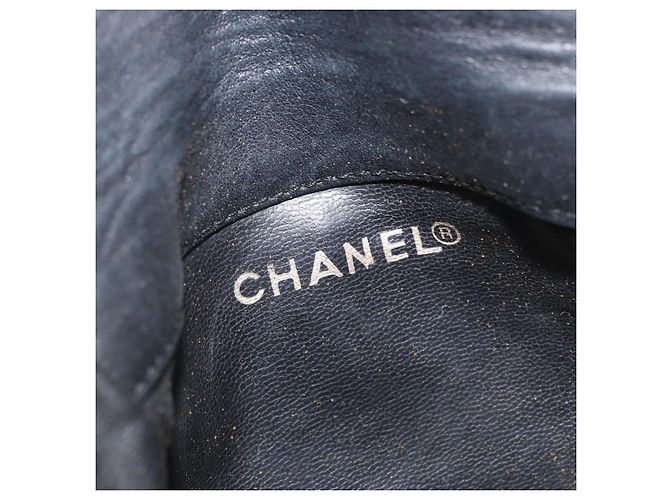 CHANEL COCO Gürteltasche Mark Chain Lammleder Schwarz Gold CC Auth BA11165 Golden - Ansicht 19