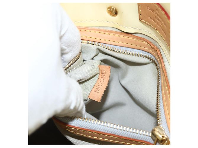 LOUIS VUITTON Borsa a Mano Monogram Vernis Reade PM Perle M91336 LV Auth BA11033 - vista 12