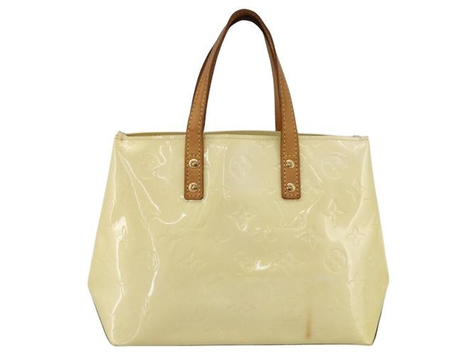 LOUIS VUITTON Borsa a Mano Monogram Vernis Reade PM Perle M91336 LV Auth BA11033 - vista 13