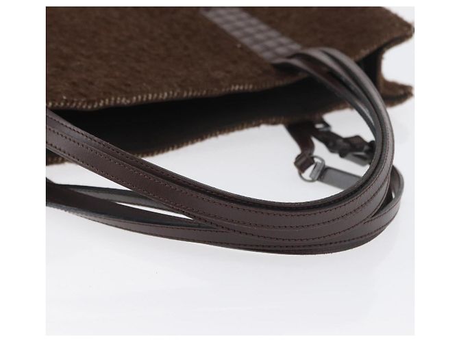 Chanel Borsa Tote Mouton Marrone CC Auth bs32769 - vista 7