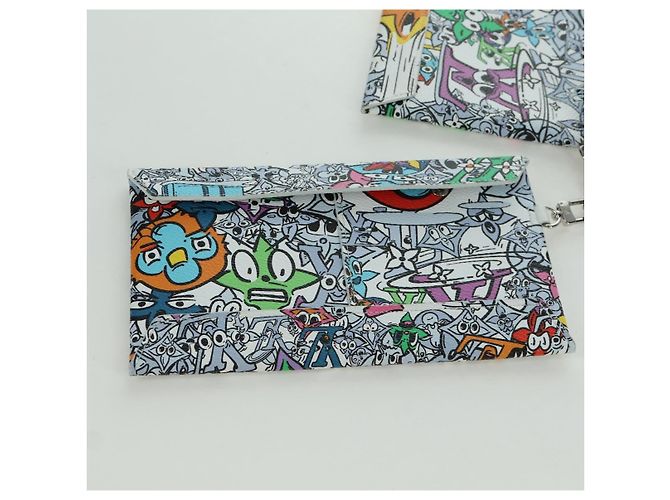 LOUIS VUITTON Pochette Envelope Trio Monogram Comics M82014 LV Auth 173300SM Multicolore - vista 13