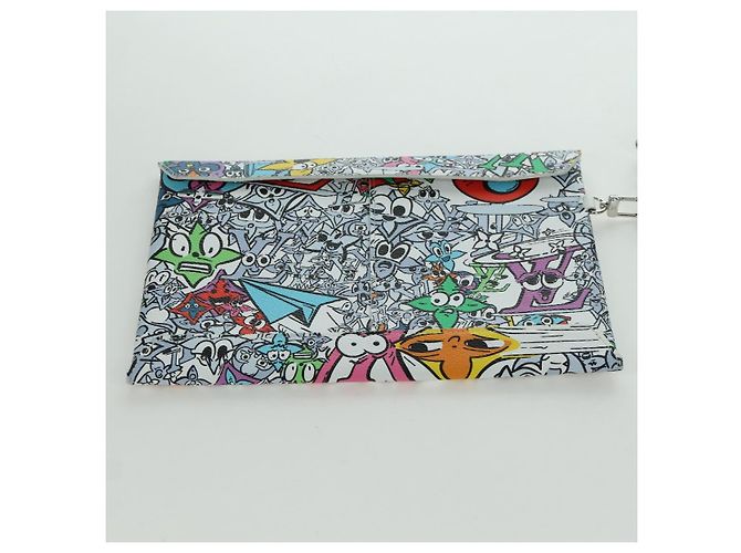 LOUIS VUITTON Pochette Envelope Trio Monogram Comics M82014 LV Auth 173300SM Multicolore - vista 18