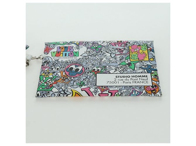LOUIS VUITTON Pochette Envelope Trio Monogram Comics M82014 LV Auth 173300SM Multicolore - vista 19
