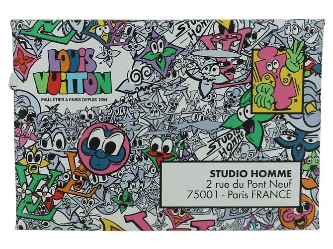 LOUIS VUITTON Pochette Envelope Trio Monogram Comics M82014 LV Auth 173300SM Multicolore - vista 3