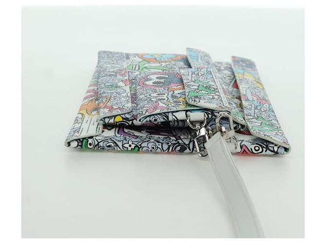 LOUIS VUITTON Pochette Envelope Trio Monogram Comics M82014 LV Auth 173300SM Multicolore - vista 5