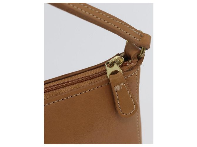 Bolsa de Mão Coach PVC Bege Ouro Auth 172805 Dourado - vista 10