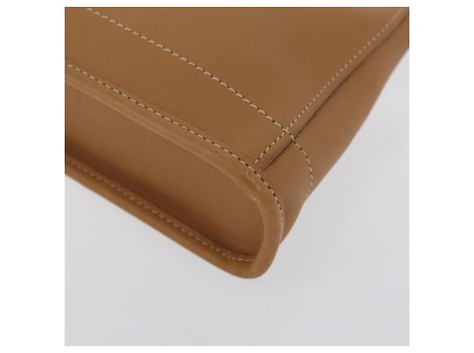 Bolsa de Mão Coach PVC Bege Ouro Auth 172805 Dourado - vista 14