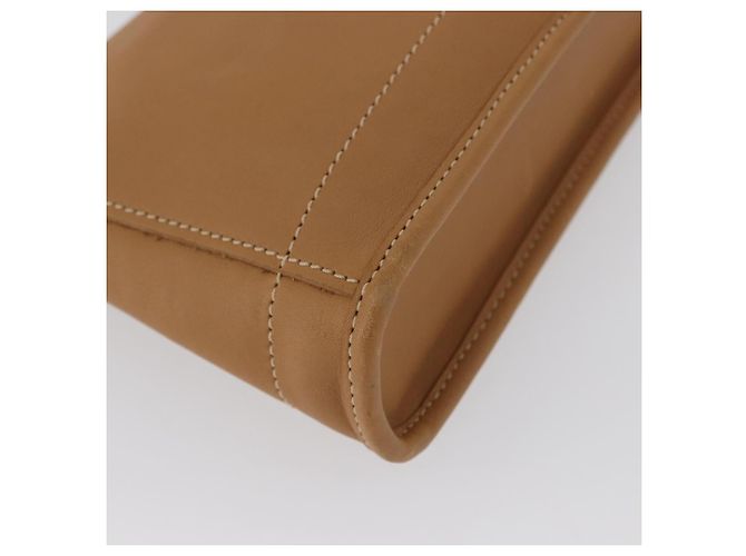 Bolsa de Mão Coach PVC Bege Ouro Auth 172805 Dourado - vista 15