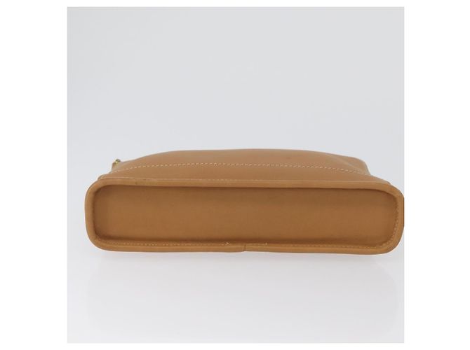 Bolsa de Mão Coach PVC Bege Ouro Auth 172805 Dourado - vista 5
