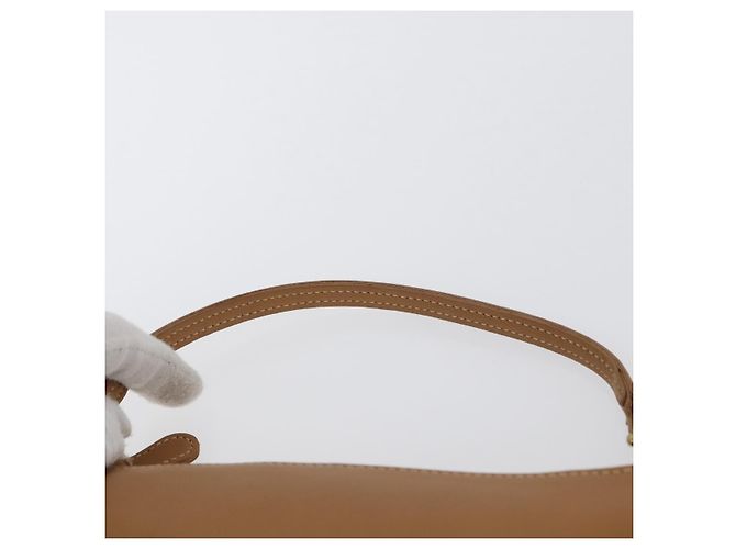 Bolsa de Mão Coach PVC Bege Ouro Auth 172805 Dourado - vista 8