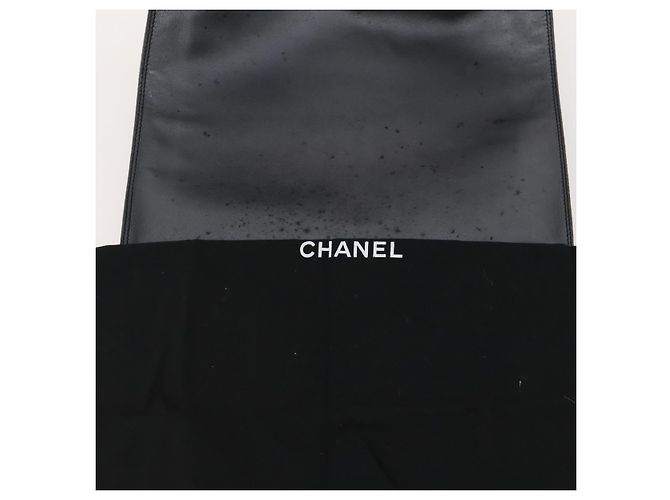 Borsa a Spalla CHANEL in Pelle Gunmetal CC Auth bs33125 Metallico - vista 11