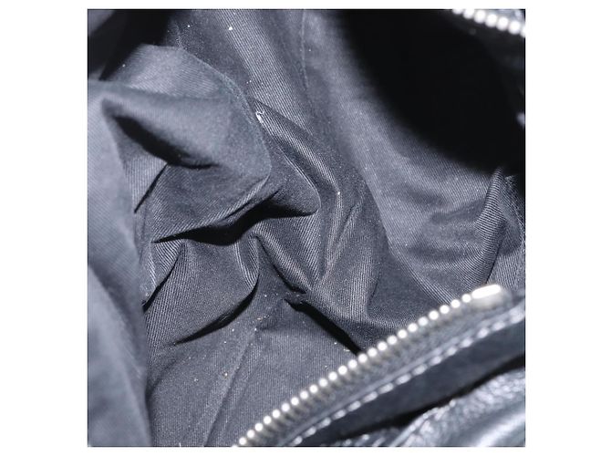 Chloé Borsa a mano Chloe Paddington in pelle nera oro argento Auth am10875SAV Nero D'oro - vista 10