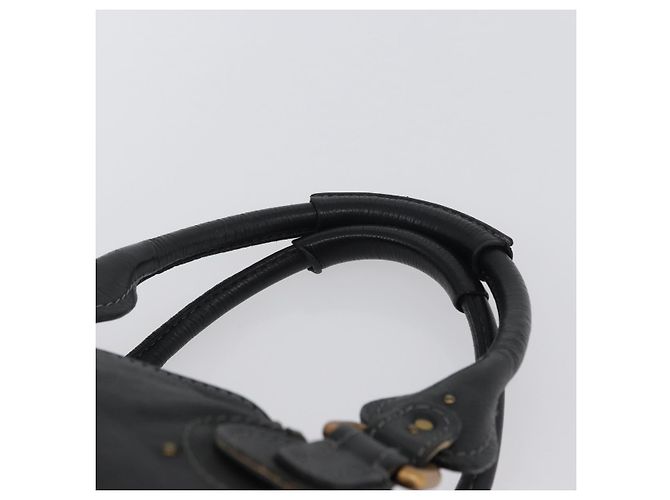 Chloé Borsa a mano Chloe Paddington in pelle nera oro argento Auth am10875SAV Nero D'oro - vista 14