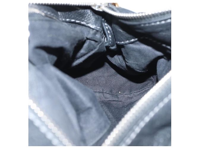 Chloé Borsa a mano Chloe Paddington in pelle nera oro argento Auth am10875SAV Nero D'oro - vista 23