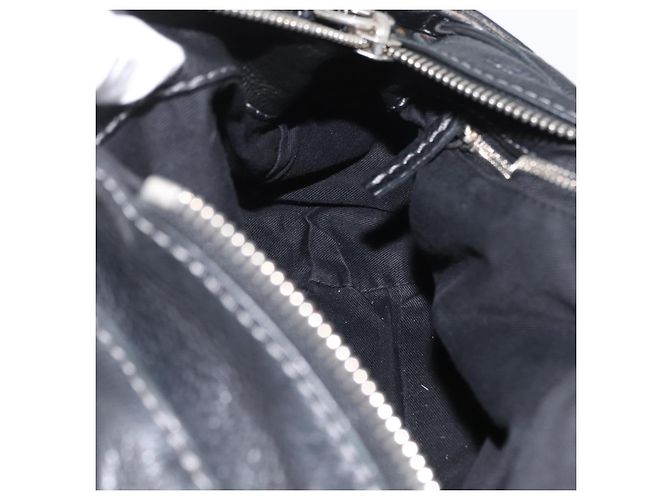 Chloé Borsa a mano Chloe Paddington in pelle nera oro argento Auth am10875SAV Nero D'oro - vista 24