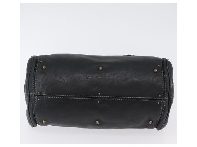 Chloé Borsa a mano Chloe Paddington in pelle nera oro argento Auth am10875SAV Nero D'oro - vista 5