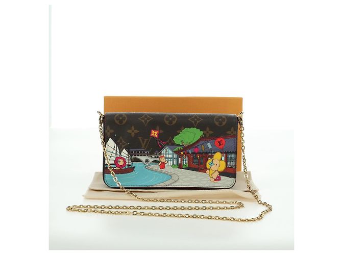 LOUIS VUITTON Monogram Vivienne Pochette Felice Borsa a Spalla LV Auth 168142SM Monogramma - vista 12