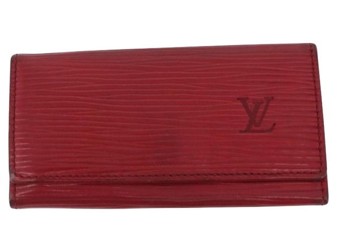 Portafoglio Epi Louis Vuitton 3 Set Rosso Blu LV Auth LNZ371 - vista 2