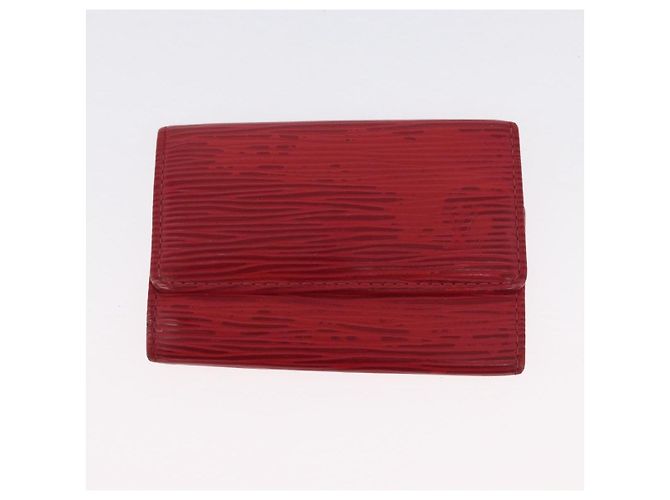 Portafoglio Epi Louis Vuitton 3 Set Rosso Blu LV Auth LNZ371 - vista 9