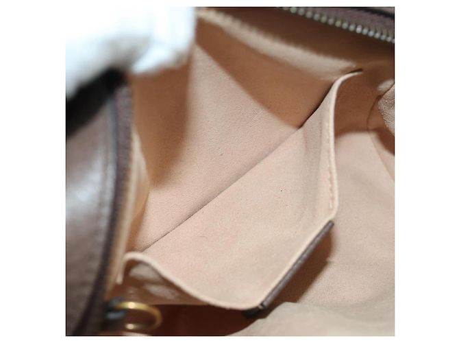 Gucci Borsa a Spalla GG Supreme PVC Beige Oro 648124 Auth 171510SM D'oro - vista 24