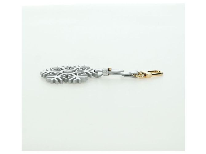 LOUIS VUITTON Schneeflocken Charm Metall Silber M79293 LV Auth 167000SAM - Ansicht 10