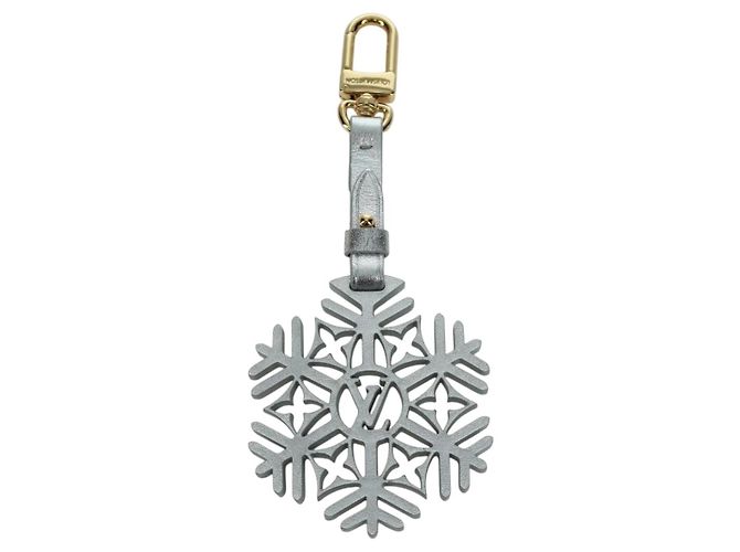 LOUIS VUITTON Schneeflocken Charm Metall Silber M79293 LV Auth 167000SAM - Ansicht 13
