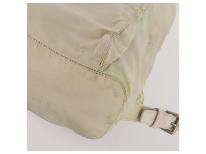 PRADA Backpack Nylon White Silver Auth bs33253 Silvery - view 16