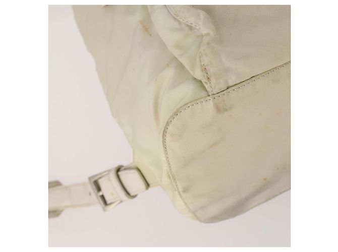 PRADA Backpack Nylon White Silver Auth bs33253 Silvery - view 17