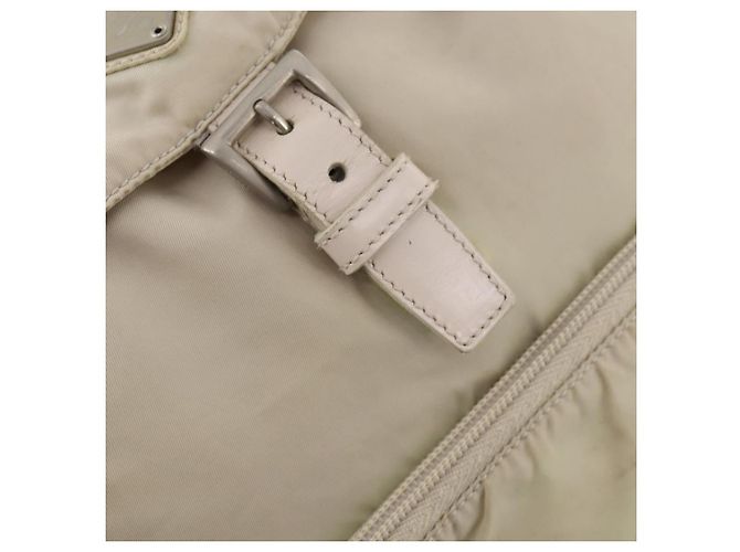 PRADA Backpack Nylon White Silver Auth bs33253 Silvery - view 20