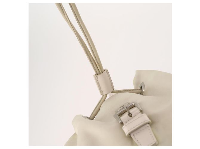 PRADA Backpack Nylon White Silver Auth bs33253 Silvery - view 21