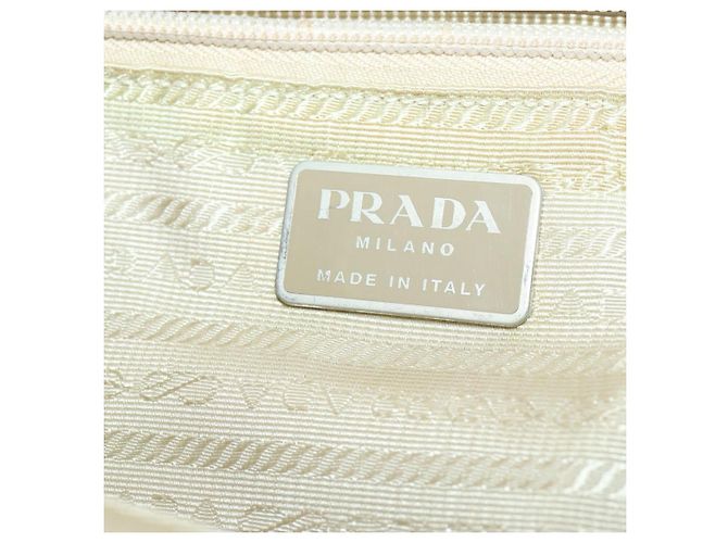 PRADA Backpack Nylon White Silver Auth bs33253 Silvery - view 24