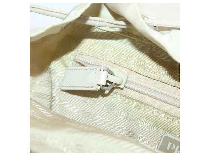 PRADA Backpack Nylon White Silver Auth bs33253 Silvery - view 25