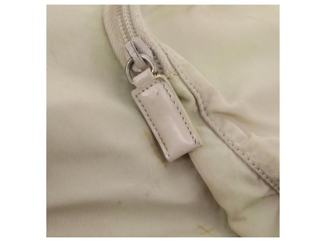 PRADA Backpack Nylon White Silver Auth bs33253 Silvery - view 27