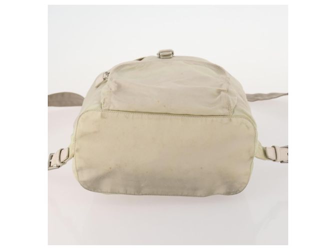 PRADA Backpack Nylon White Silver Auth bs33253 Silvery - view 5