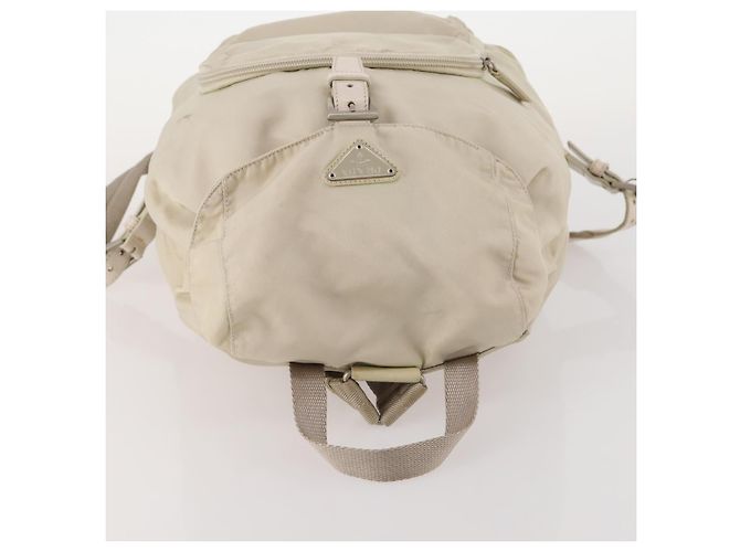 PRADA Backpack Nylon White Silver Auth bs33253 Silvery - view 6