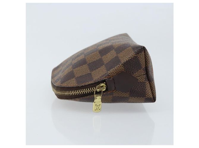 LOUIS VUITTON Kosmetiktäschchen PM Damier Ebene N47516 Authentisch LNZ126 - Ansicht 4