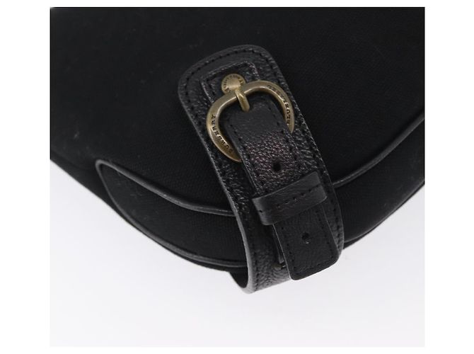 Borsa a Spalla Burberry in Tela e Pelle Nera Auth fm5219 Nero - vista 10