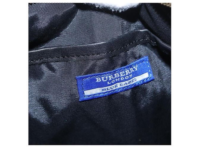 Borsa a Spalla Burberry in Tela e Pelle Nera Auth fm5219 Nero - vista 18